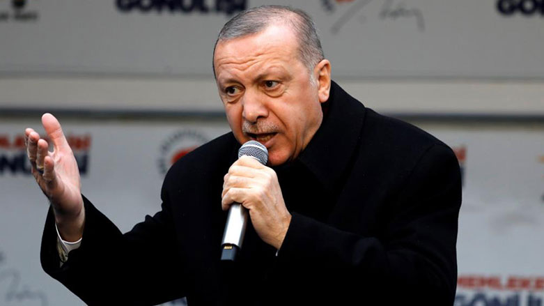 ئه‌ردوغان: هه‌ر كه‌سێك له‌ توركیا باسی كوردستان بكات با بچێته‌ عێراق له‌وێ كوردستان هه‌یه‌